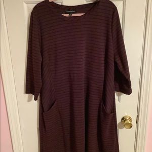 Red/Black Lane Bryant Dress With Pockets